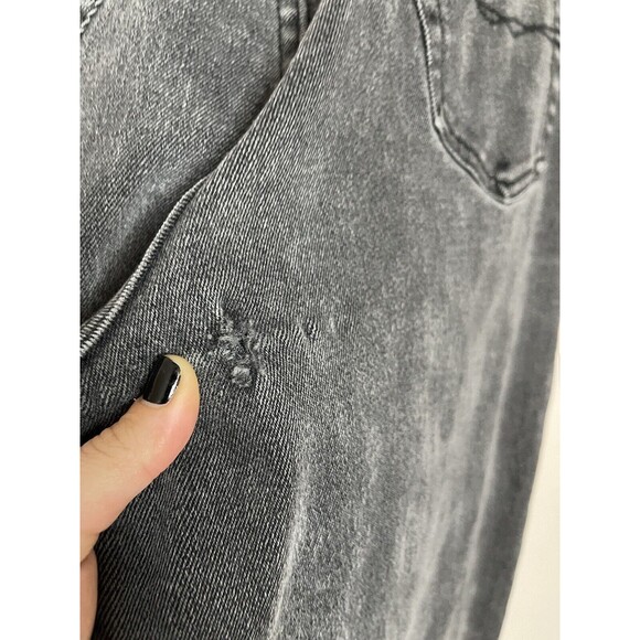 Silver Clouds Jeans Women's 27x31 Black Denim Jeans Hi Rise Straight UK vintage - Picture 11 of 12